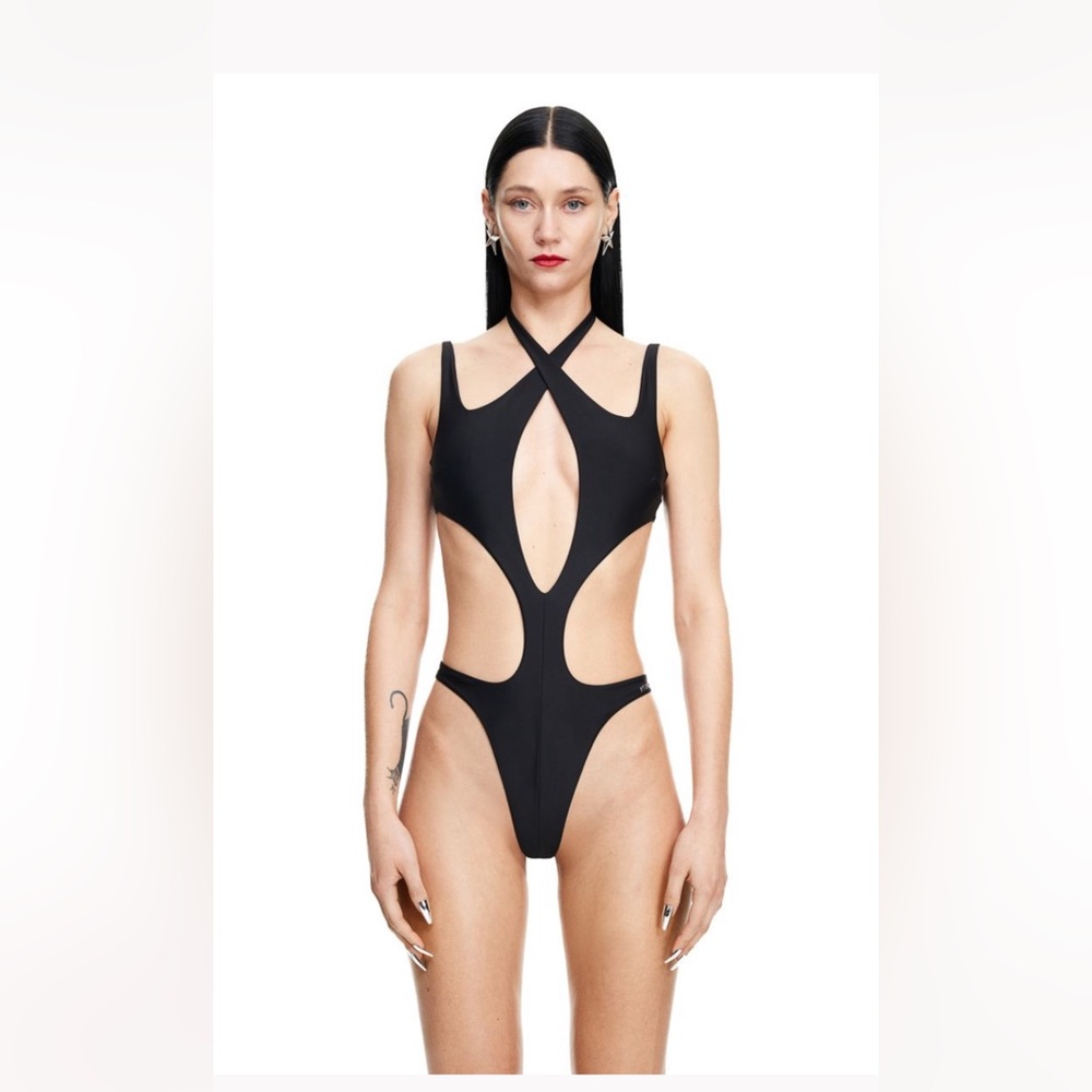 Mugler swim black
